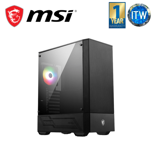 [FORGE 111R] MSI MAG Forge 111R Mid-Tower Tempered Glass Gaming PC Case