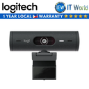 Logitech Brio 500 FHD 1080p webcam w/ Light Correction and Auto-Framing (Graphite/Off-White) (Graphite)