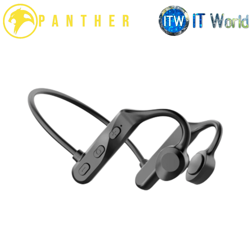 [panther earphones B] Panther Bone Conduction Earphones (Black/Pink) (Black) (Black)