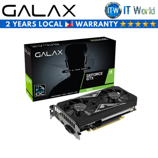 [Galax GTX1650 EX PLUS] Galax Geforce GTX 1650 EX Plus (1-Click OC) 4GB GDDR6 Graphic Card