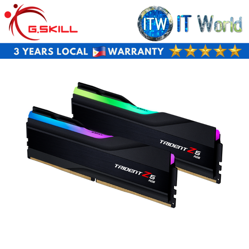 [F5-6400J3239G32GX2-TZ5RK] G.skill Trident Z5 RGB 64GB (2x32GB) DDR5-6400 CL32 Desktop Memory (F5-6400J3239G32GX2-TZ5RK)