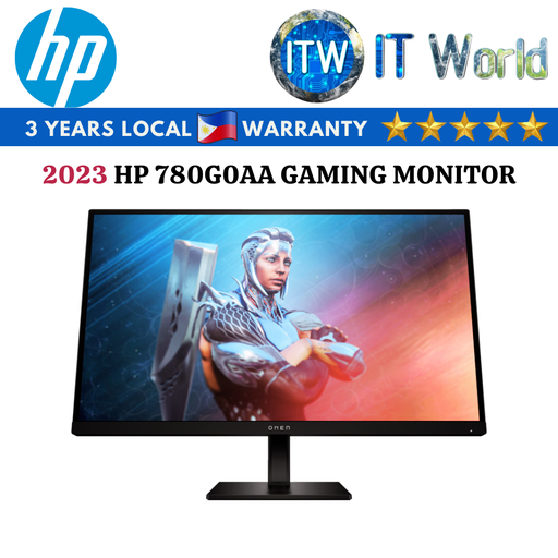 [HP 780G0AA] HP 780G0AA 27&quot;, 165Hz, IPS, 1ms Gaming Monitor (2023 Model) (780G0AA)
