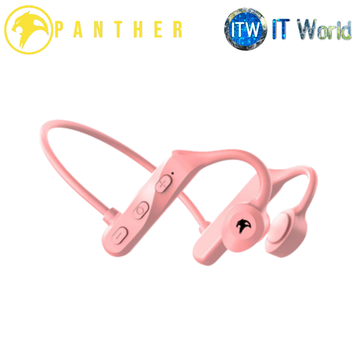 [panther earphones P] Panther Bone Conduction Earphones (Black/Pink) (Pink) (Pink)