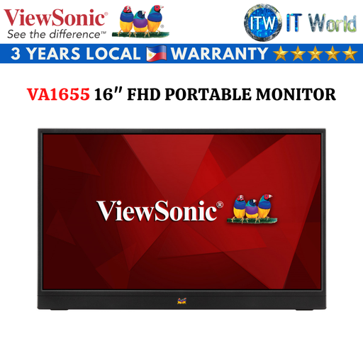 [VA1655] Viewsonic VA1655 / 16&quot; FHD / 60Hz / IPS / 7ms / Blue Light Filter Portable Monitor