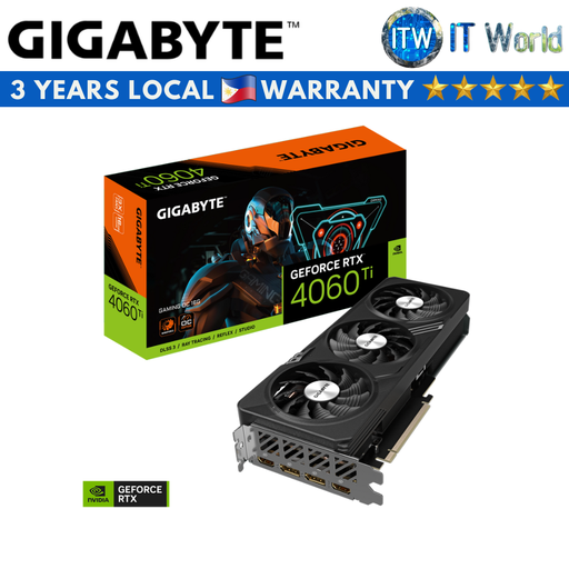 [GV-N406TGAMING OC-16GD] ITW | Gigabyte Geforce RTX 4060 Ti Gaming OC 16GB GDDR6 Graphic Card (GV-N406TGAMING OC-16GD)