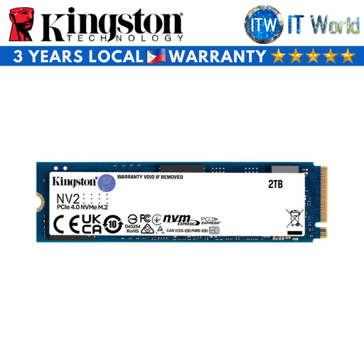 [SNV2S/2000G] Kingston NV2 2TB M.2 2280 PCIe4.0x4 NVMe Internal SSD (SNV2S/2000G)