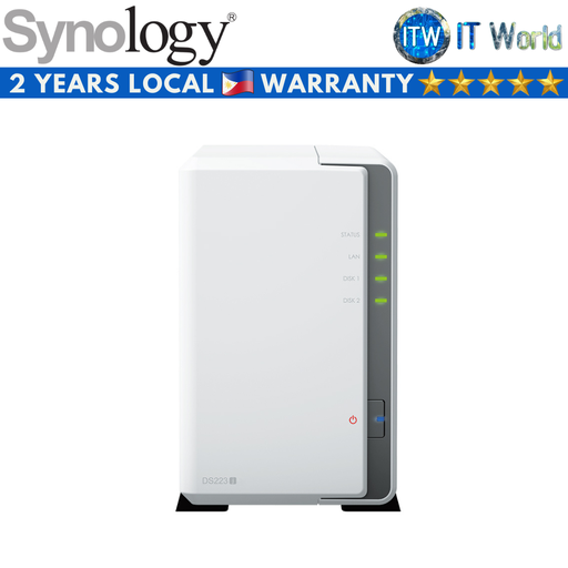 [DS223j] Synology Disksation DS223J 2-Bay Network Attached Storage (NAS) Enclosure