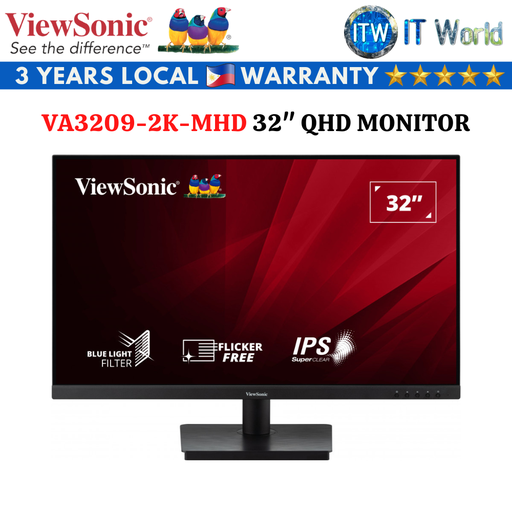[VA3209-2KMHD] Viewsonic VA3209-2K-MHD / 32&quot; QHD / 75Hz / IPS / 4ms Monitor Featured Built-In Speakers