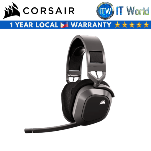 [CA-9011295-AP] Corsair HS80 Max Wireless Gaming Headset (Steel Gray/White) (Steel Gray) (Steel Gray)