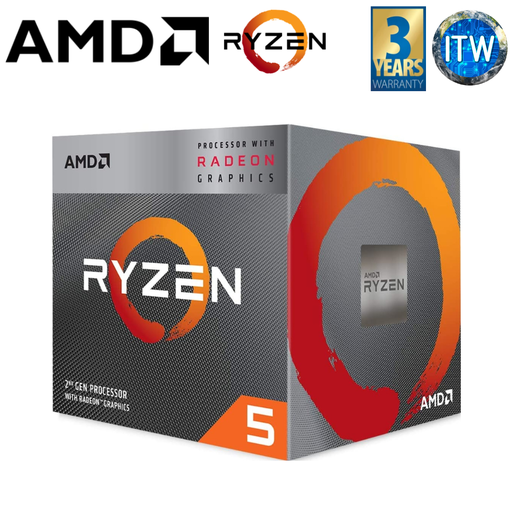 [AMD Ryzen 5 3400G] AMD Ryzen 5 3400G 4-Cores, 8-Threads Desktop Processor