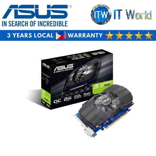 [ASUS PH-GT1030-O2G] Asus Phoenix GeForce GT 1030 OC 2GB GDDR5 Graphics Card (PH-GT1030-O2G)