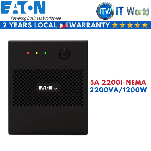 [5A 2200I-NEMA] Eaton 5A 2200I-NEMA 2200VA/1200W Tower Single-Phase Line Interactive UPS (5A 2200I-NEMA)