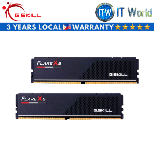 [F5-6000J3636F16GX2-FX5] G.Skill Flare X5 32GB (2x16GB) DDR5-6000Mhz CL36 Desktop Memory (F5-6000J3636F16GX2-FX5)