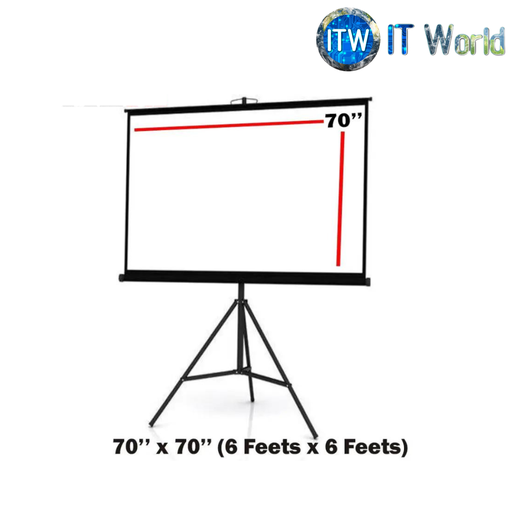 [PROJECTOR TRIPOD SCREEN 70X70] Other Nonprod 70x70 Projector Tripod Screen