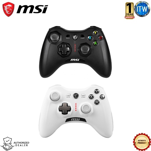 [GC30 V2 Black] MSI Force GC30 V2 - USB 2.0 Wireless Gaming Controller ( Black &amp; White ) (Black)