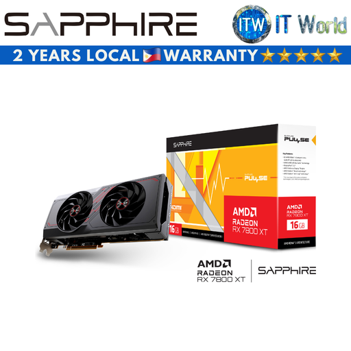 [SPR-11330-02-20G] Sapphire Pulse AMD Radeon RX 7800 XT Gaming 16GB GDDR6 Graphics Card (SPR-11330-02-20G)