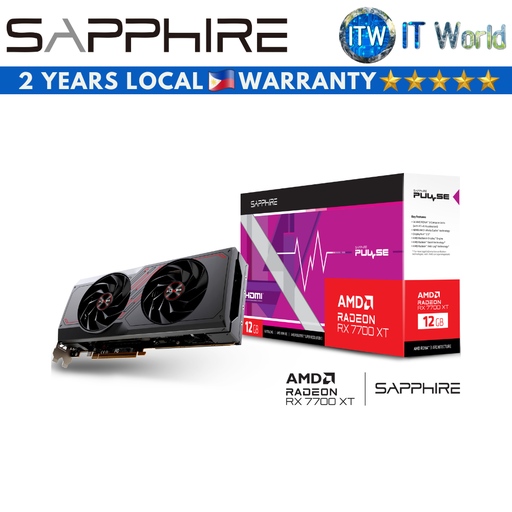 [SPR-11335-04-20G] Sapphire Pulse AMD Radeon RX 7700 XT Gaming 12GB GDDR6 Graphics Card (SPR-11335-04-20G)