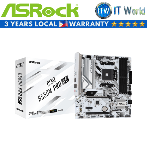 [Asrock B550M Pro SE] Asrock B550M Pro SE microATX AM4 DDR4 Motherboard