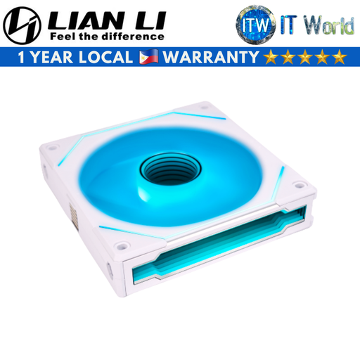 [UF-SLIN120-1W] Lian Li Uni Fan SL-INF 120 Revolutionized Daisy-Chain ARGB Single Fan (Black/White) (White) (White)