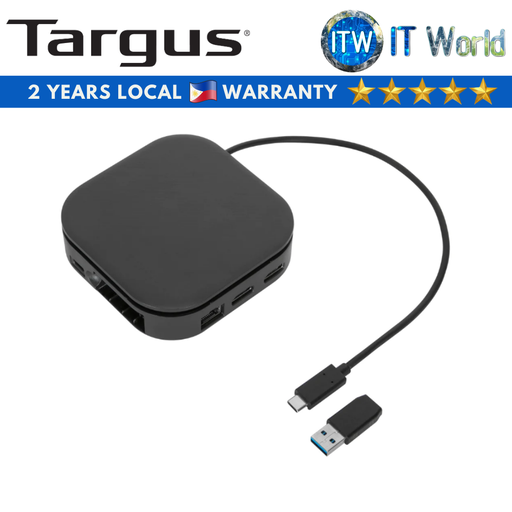 [DOCK116GLZ-50 BLACK] Targus DOCK116GLZ Black USB-C Universal Dual HD Docking Station (DOCK116GLZ-50 BLACK)