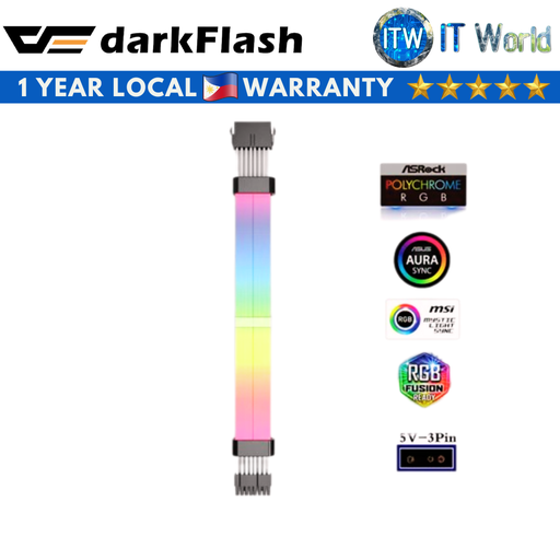 [DF-LG02-6+2PIN] Darkflash LG02 6+2 (8-Pin) Dual Power Supply Extension Lightglow Cable
