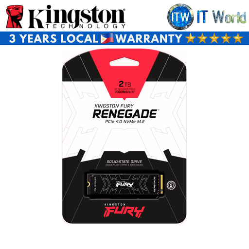 [SFYRD/2000G] Kingston Fury Renegade PCIe 4.0 NVMe M.2 2280 Internal SSD (2TB/4TB) (2TB)
