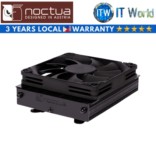 [NH-L9a-AM5 CH.BK] Noctua NH-L9a-AM5 Chromax Black Low-Profile Quiet CPU Cooler for AMD AM5 (NH-L9a-AM5 CH.BK)