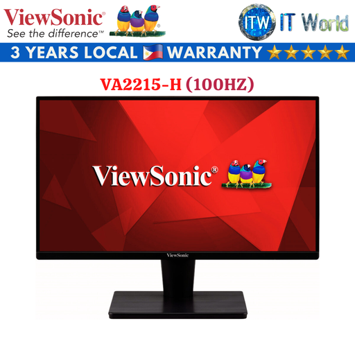 [VA2215-H (100hz)] Viewsonic VA2215-H / 22&quot; FHD / VA / Flicker-free Monitor (2023 Model) (75Hz/100Hz) (100Hz) (100Hz)