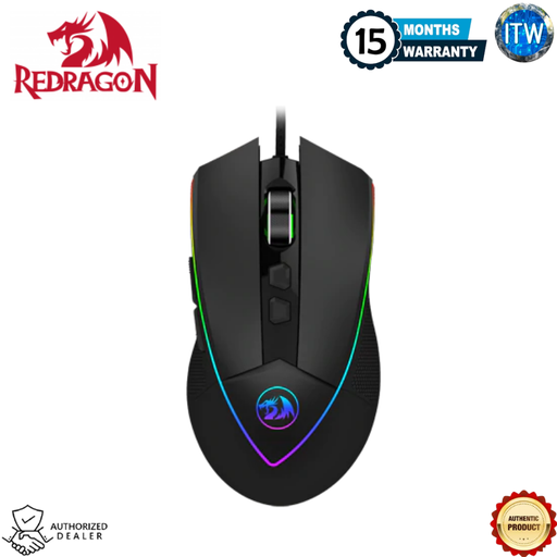 [M909 EMPEROR] Redragon Emperor M909 RGB - 8 Programmable Buttons, USB Wired Gaming Mouse
