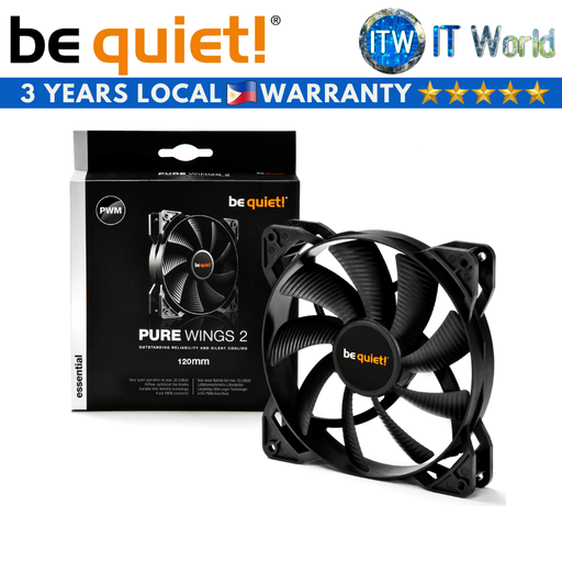 [BL039 Pure Wings 2 120mm PWM] Be Quiet! Pure Wings 2 120mm Cooling Fan (BL039 PWM) (120mm PWM (BL039))