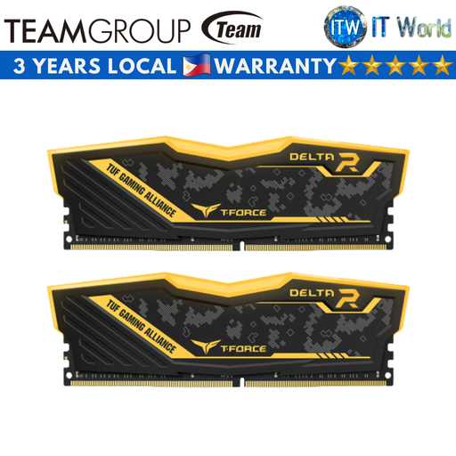 [TF9D464G3600HC18JDC01] Teamgroup Delta TUF Gaming Alliance RGB 64GB (2x32GB) DDR4-3600 RAM (TF9D464G3600HC18JDC01)