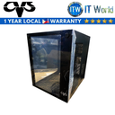 CVS Kronos Mini-Tower Tempered Glass Gaming PC Case (Black)