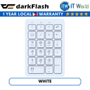 Darkflash N58 Bluetooth Digital Number Keypad (White)