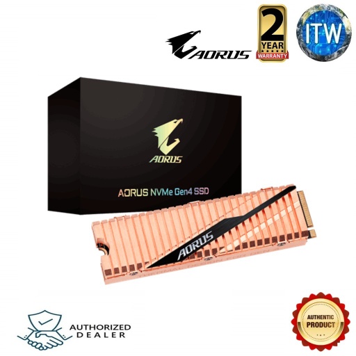 [GP-ASM2NE6500GTTD] Gigabyte AORUS NVMe Gen4 SSD 500GB (GP-ASM2NE6500GTTD) (Pink, 500GB)