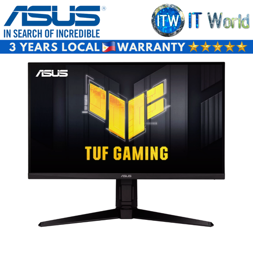 [VG27AQL3A] ASUS TUF Gaming VG27AQL3A Gaming Monitor – 27-inch, QHD(2560x1440), 180Hz, Fast IPS, ELMB Sync, 1ms (GTG), Freesync Premium™, G-Sync compatible, VESA AdaptiveSync Display 180Hz, Variable Overdrive, 130% sRGB, DisplayHDR™ 400