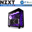 NZXT H6 Flow RGB Compact Dual-Chamber Mid-Tower Airflow Tempered Glass PC Case (Black | White) (Black)