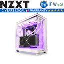 NZXT H6 Flow RGB Compact Dual-Chamber Mid-Tower Airflow Tempered Glass PC Case (White)