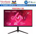 Viewsonic VX2728J-2K / 27" (2560 x 1440 QHD) / 180Hz / IPS / 0.5ms Flicker-free Gaming Monitor