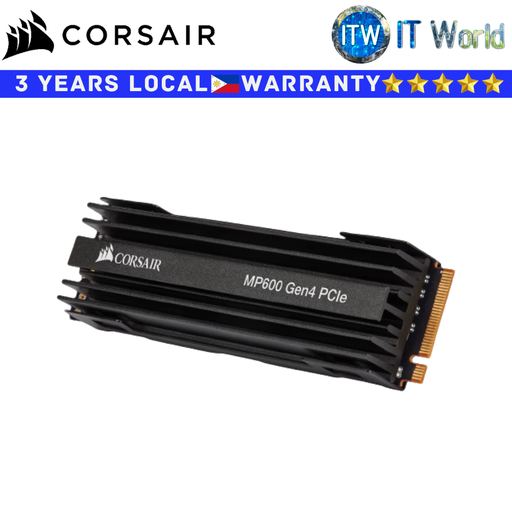 [1TB-CSSD-F1000GBMP600] Corsair 1TB SSD NVME M2 NVME M 2 2280 SSD Force Series MP600 PCIe Gen4 (CSSD-F1000GBMP600) (Black, 1TB)