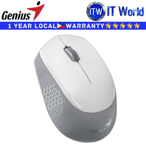 [GEN31030034400 White] Genius Wireless Mouse NX-8000S BT Bluetooth Silent Mouse White (GEN31030034400) (White)