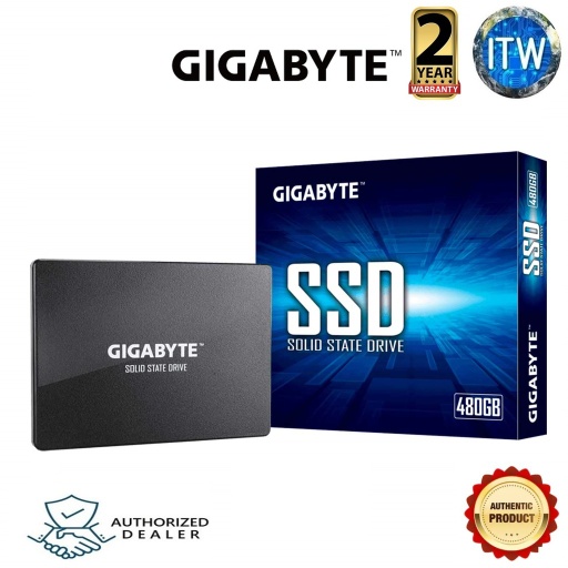 [GP-GSTFS31480GNTD] GIGABYTE 480GB 2.5&quot; SATA III SSD /Solid State Drive (GP-GSTFS31480GNTD) (Silver, 480GB)