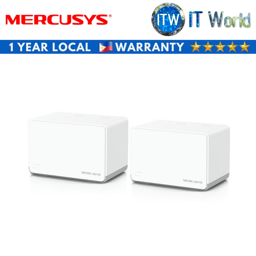[Halo H70X] Mercusys AX1800 Whole Home Mesh Wi-Fi 6 System (2-pack) (Halo H70X)