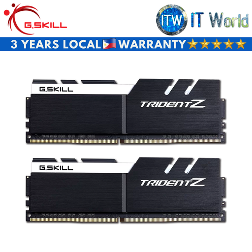 [F4-3200C16D-32GTZKW] G.Skill Trident Z 32GB (16GBx2) DDR4-3200 CL16 Dual Channel Kit RAM (F4-3200C16D-32GTZKW)