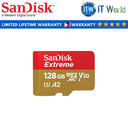 SanDisk Extreme microSDXC Memory Card 128GB (SDSQXAA-128G-GN6MN)