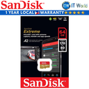 SanDisk Extreme microSDXC Memory Card 64GB (SDSQXAH-064G-GN6MN)