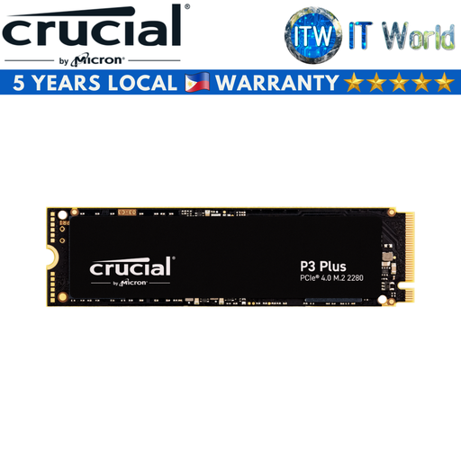 [CT500P3PSSD8] Crucial P3 Plus 500GB NVMe PCIe M.2 2280 Internal SSD (CT500P3PSSD8)