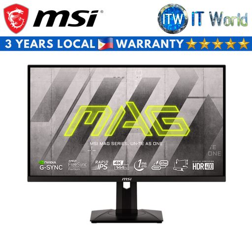 [274UPF] MSI MAG 274UPF - 27&quot; (3840 x 2160 UHD) / 144Hz / Rapid IPS / 1ms (GTG) Gaming Monitor