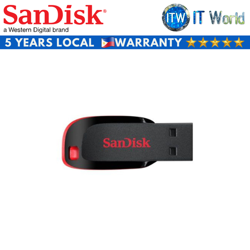 [SDCZ50-032G-B35] SanDisk 32GB Cruzer Blade USB 2.0 Flash Drive (Black, Blue, Green, Pink) (Black) (Black)