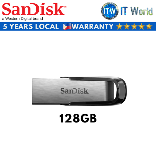 [SDCZ73-128G-G46] SanDisk Ultra Flair USB 3.0 Flash Drive, Black (16GB | 32GB | 64GB | 128GB) (128GB) (128GB)