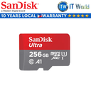 SanDisk SD Card Memory Card Ultra microSDXC Memory 256GB (SDSQUAC-256G-GN6MN)